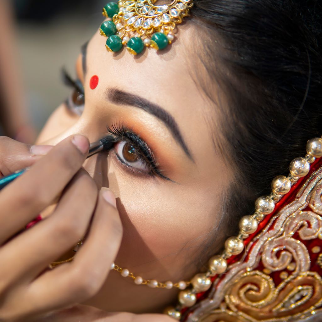 Makeup for Bridal, reception, marriage photoshoot.